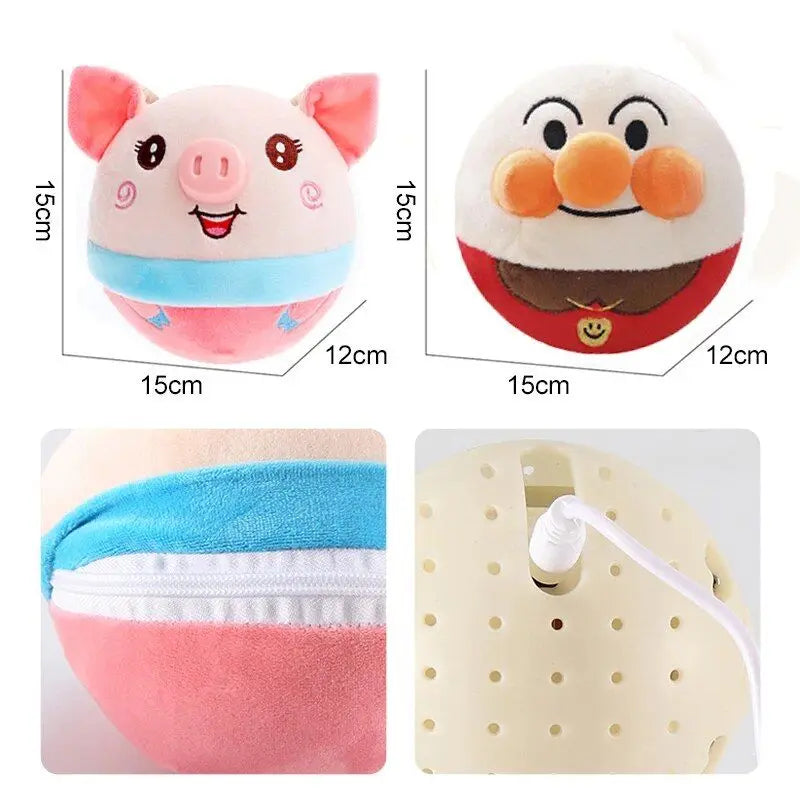 Brinquedo Interativo para Pet com Música, Vibração e Movimento - Bola Saltitante Squeaky para Cães Pequenos e Médios