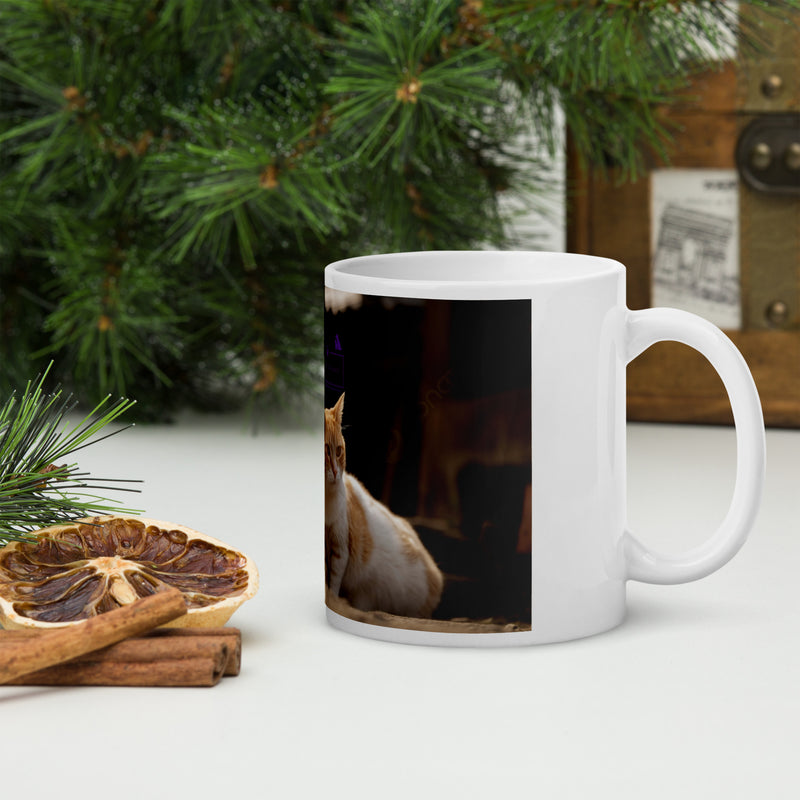 Caneca branca brilhante - PET