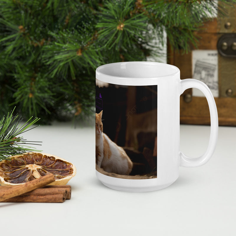 Caneca branca brilhante - PET